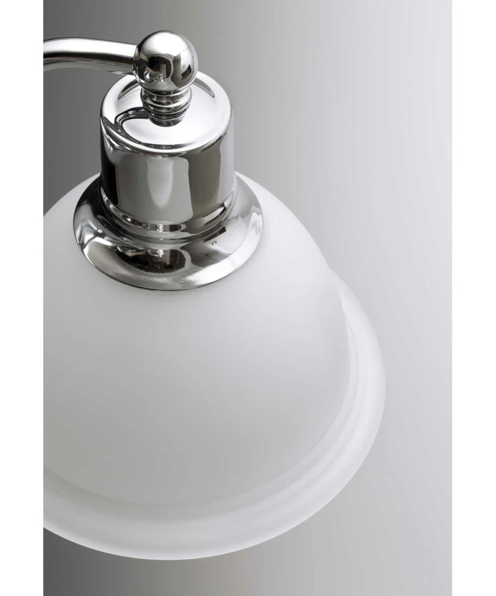 Madison 3-Light Etched Glass Traditional Bath Vanity Light Polished Chrome - Image 3