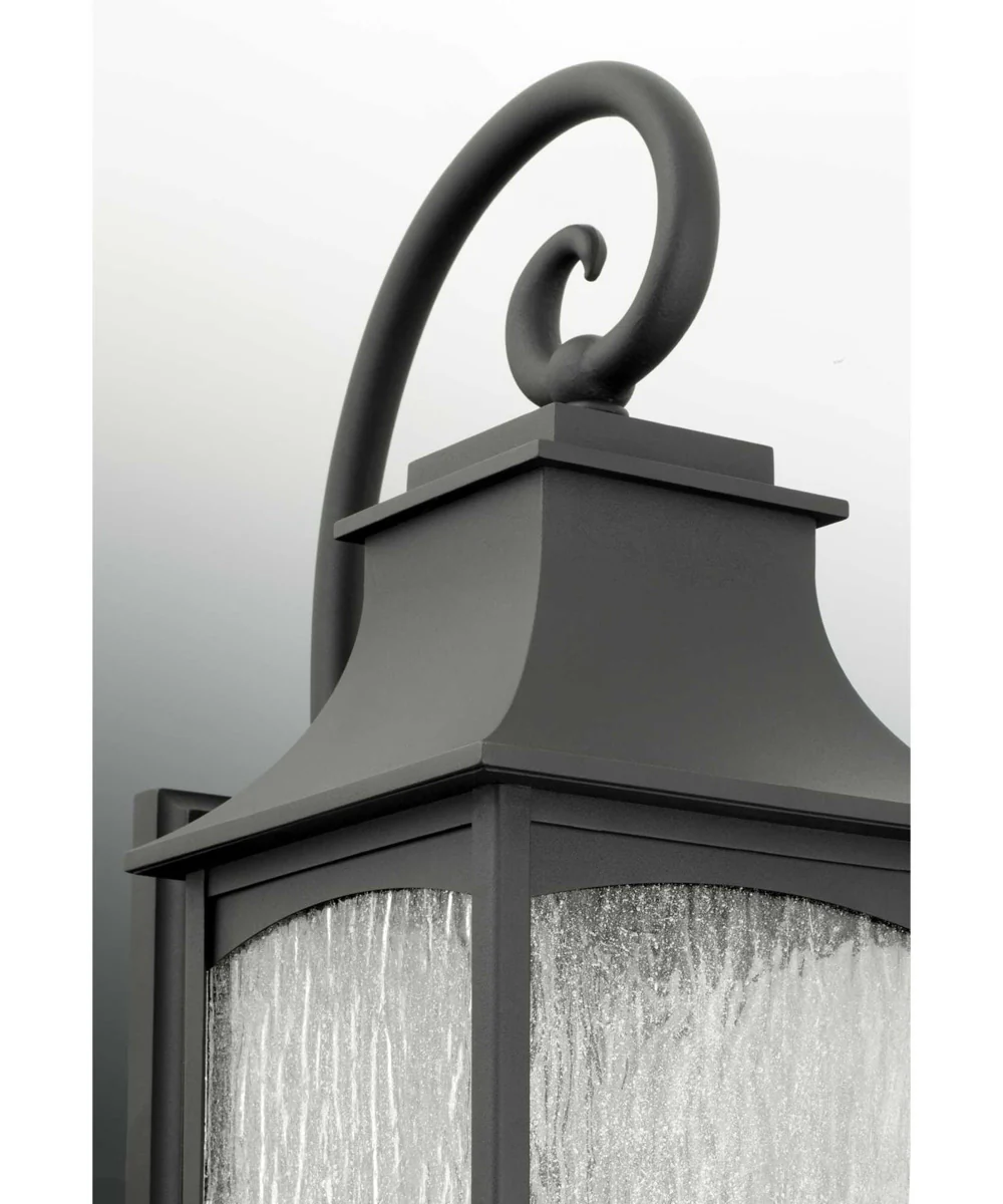Maison 1-Light Small Wall Lantern Textured Black - Image 2