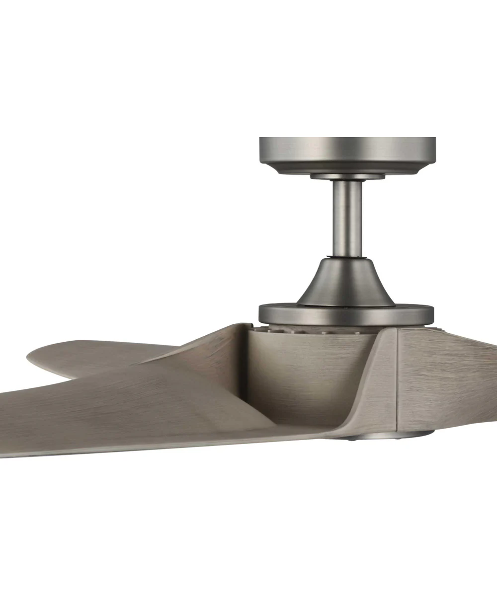 Manvel 60-Inch 3-Blade DC Motor Transitional Indoor/Outdoor Ceiling Fan Antique Wood Antique Nickel - Image 9