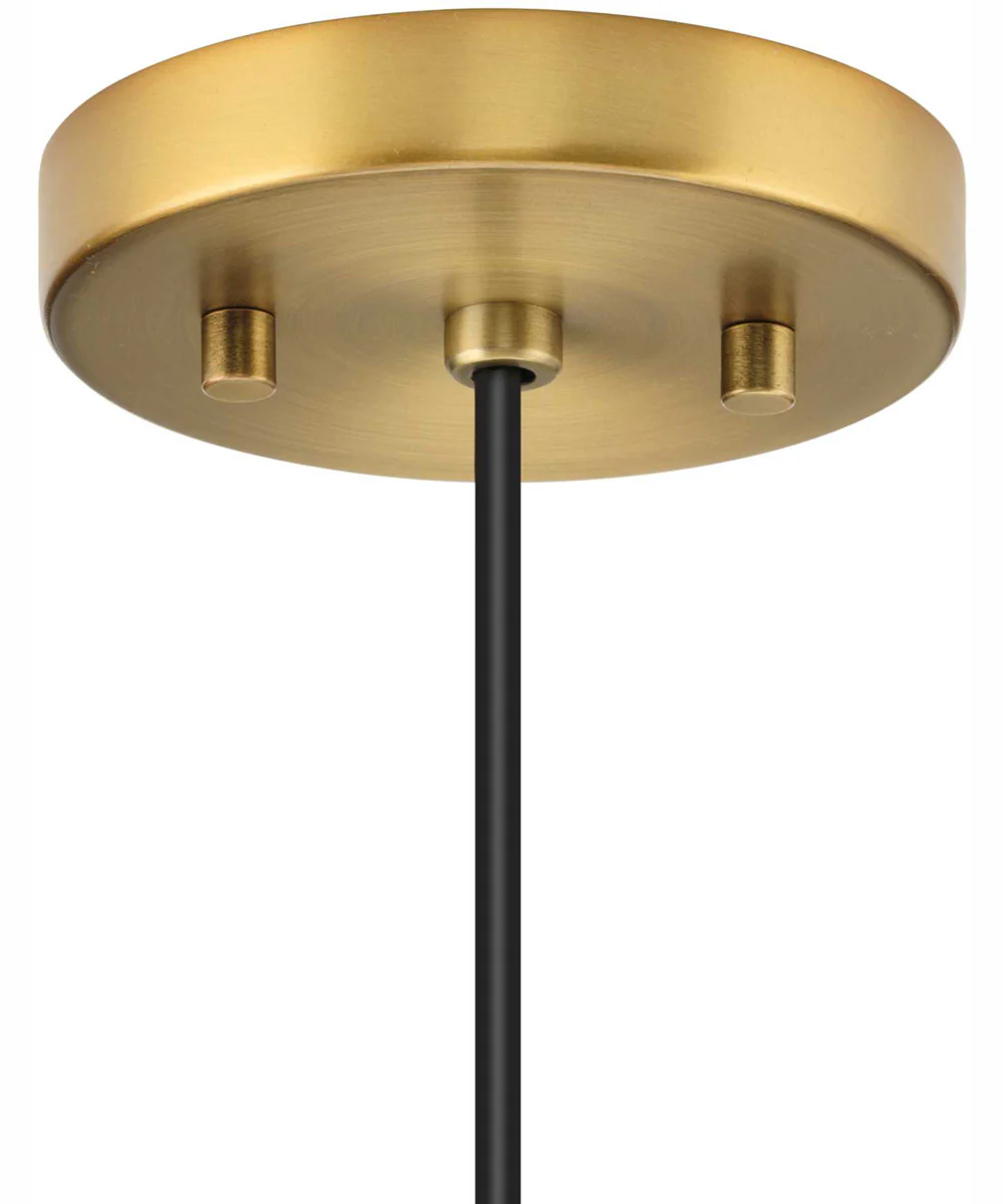 Markor 1-Light Black Parchment Shade Transitional Pendant Brushed Nickel;Matte Black;Vintage Brass - Image 10