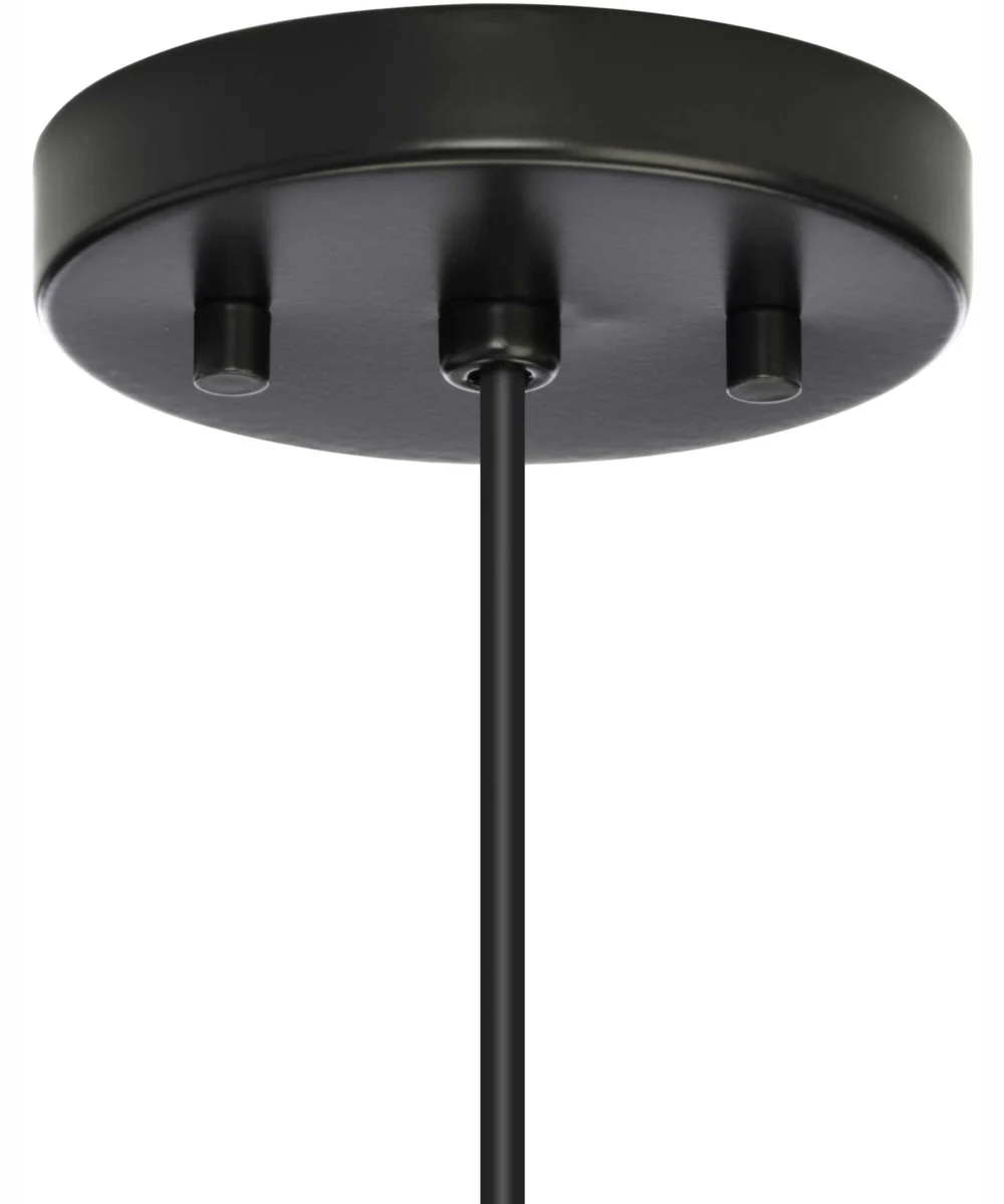 Markor 1-Light Black Parchment Shade Transitional Pendant Brushed Nickel;Matte Black;Vintage Brass - Image 3