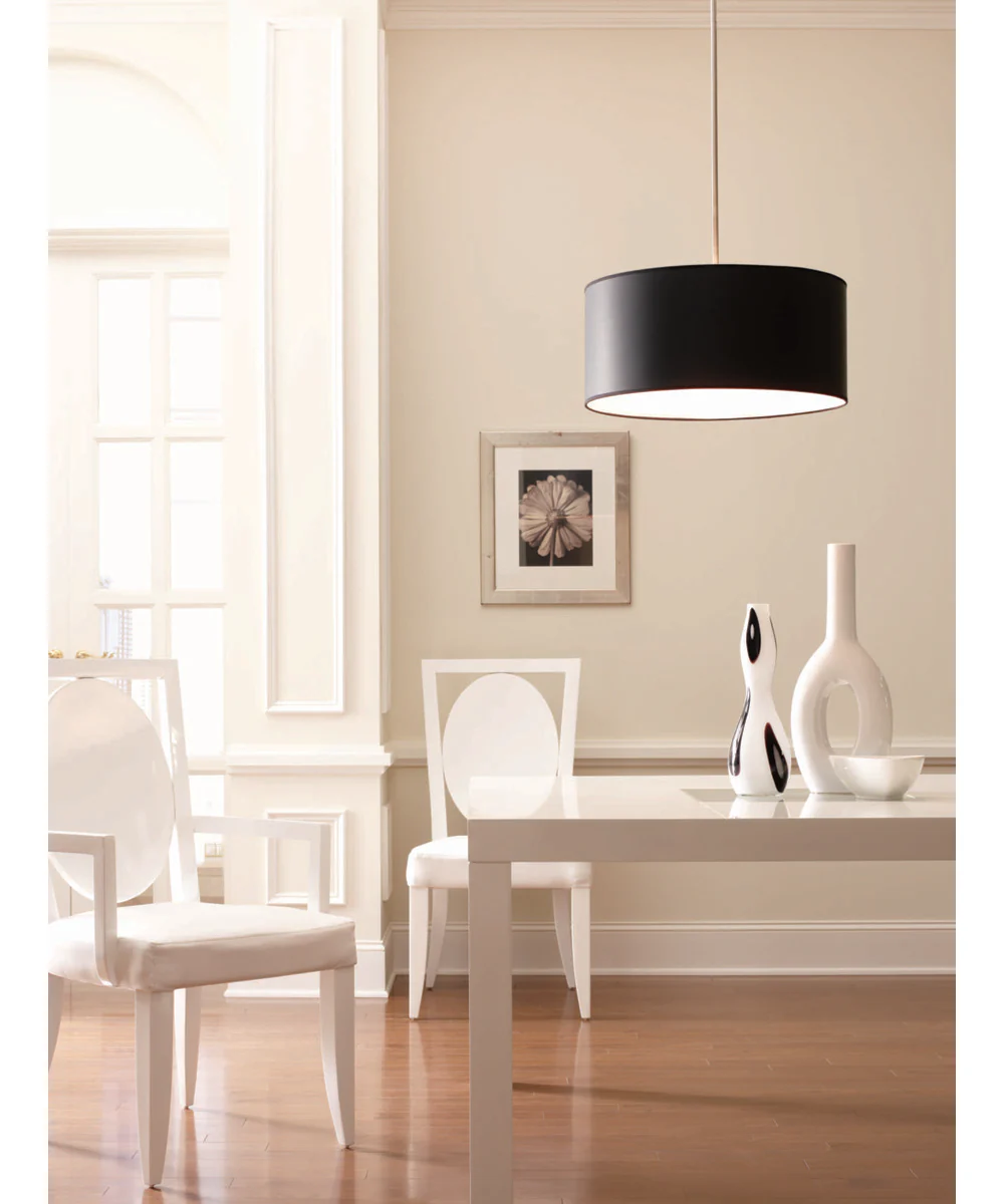 Markor 16" Drum Shade for Use with Markor Pendant Kit Black Parchment - Image 3