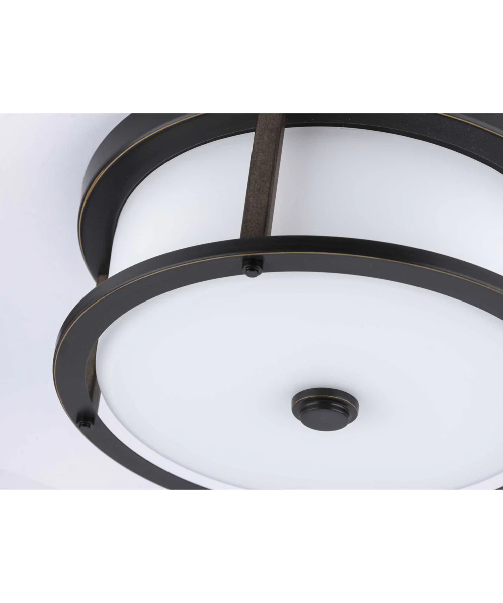 Mast 2-Light 13" Flush Mount Antique Bronze - Image 6