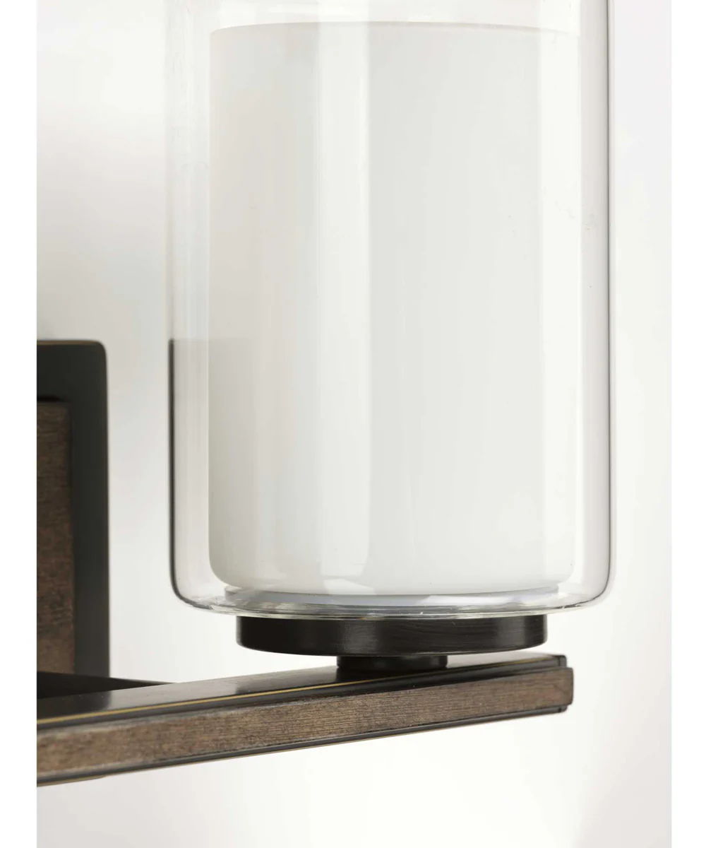 Mast 2-Light Clear Glass Coastal Bath Vanity Light Antique Bronze - Image 7