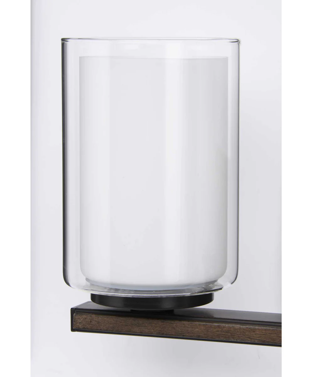 Mast 3-Light Clear Glass Coastal Bath Vanity Light Antique Bronze - Image 3