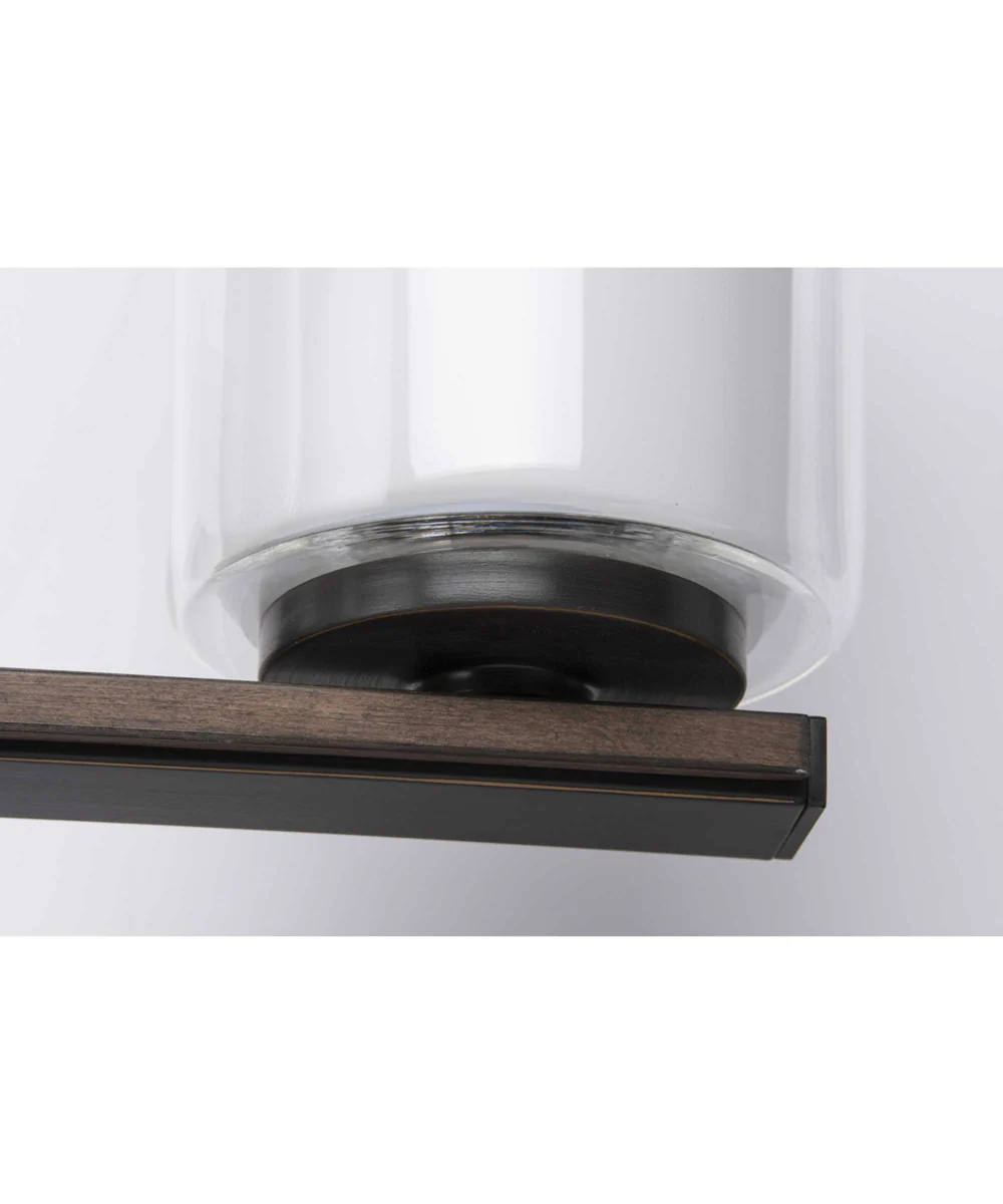 Mast 3-Light Clear Glass Coastal Bath Vanity Light Antique Bronze - Image 5