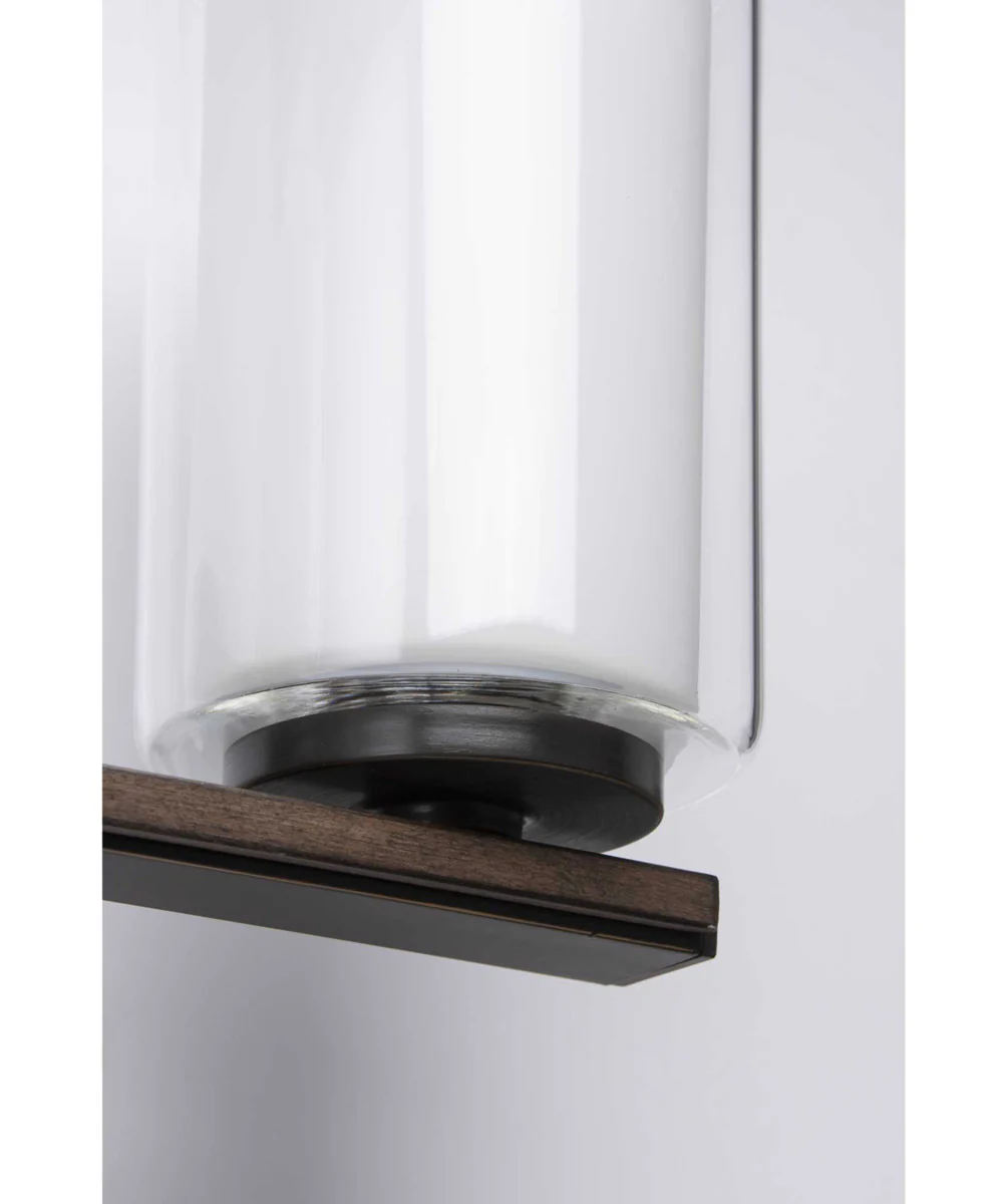 Mast 3-Light Clear Glass Coastal Bath Vanity Light Antique Bronze - Image 9