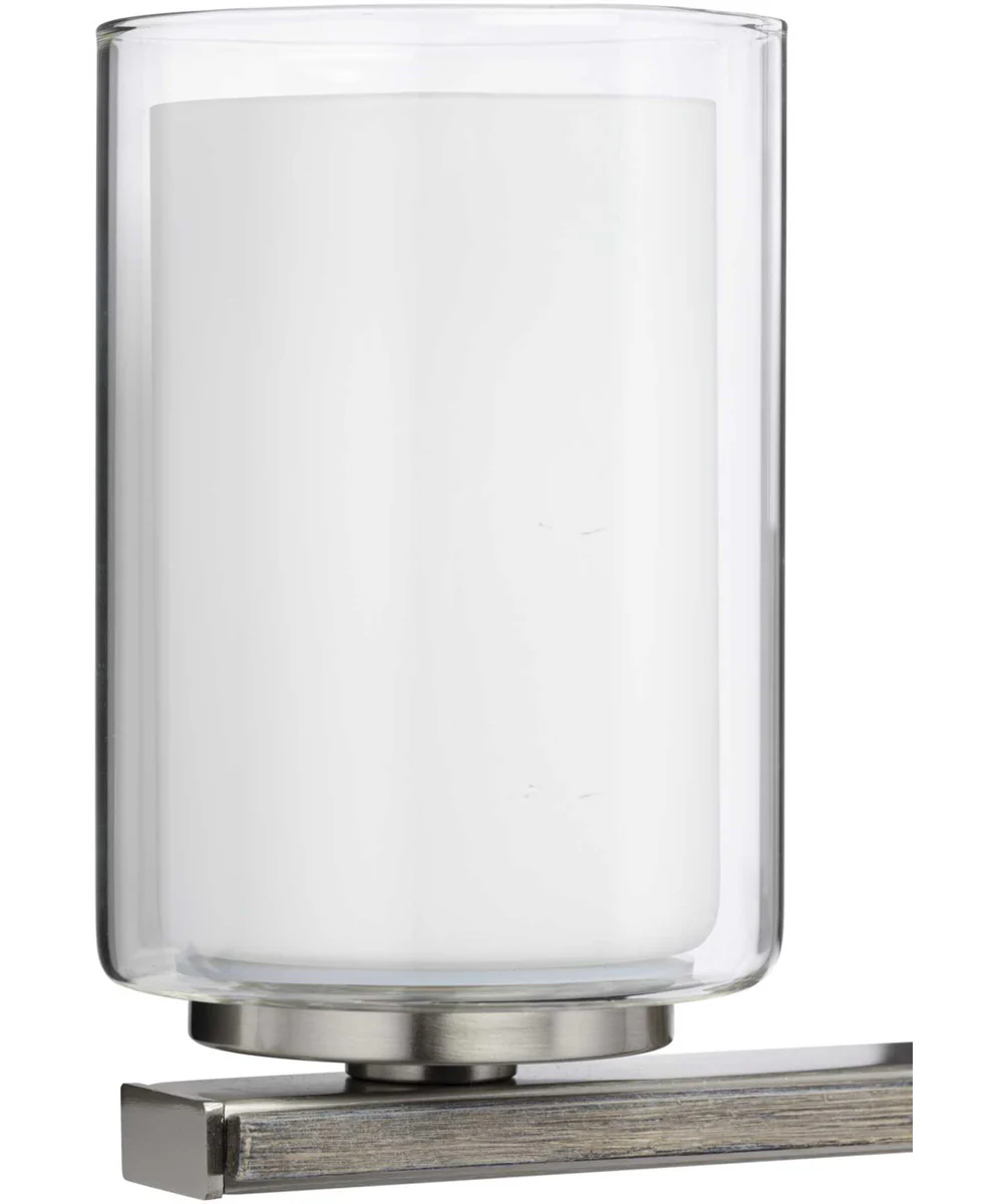 Mast 4-Light Clear Glass Coastal Bath Vanity Light Brushed Nickel - Image 3