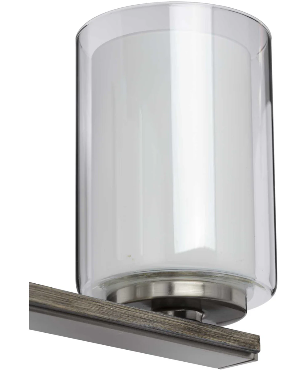 Mast 4-Light Clear Glass Coastal Bath Vanity Light Brushed Nickel - Image 5