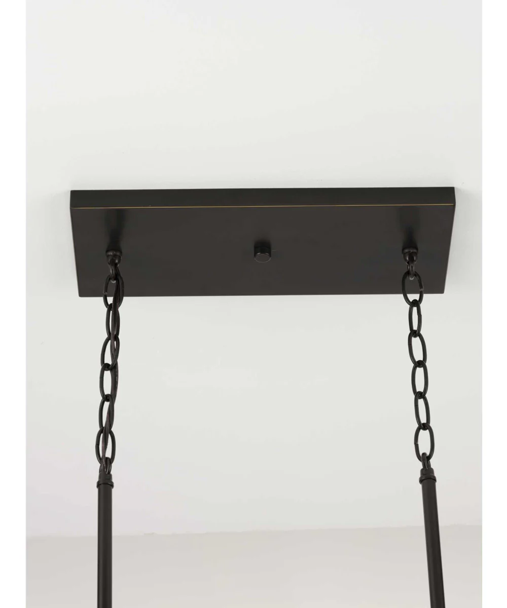 Mast 4-Light Linear Chandelier Antique Bronze - Image 2