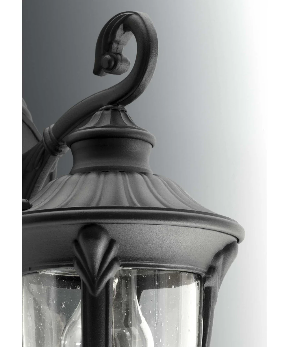 Meridian 2-Light Large Wall Lantern Textured Black - Image 3