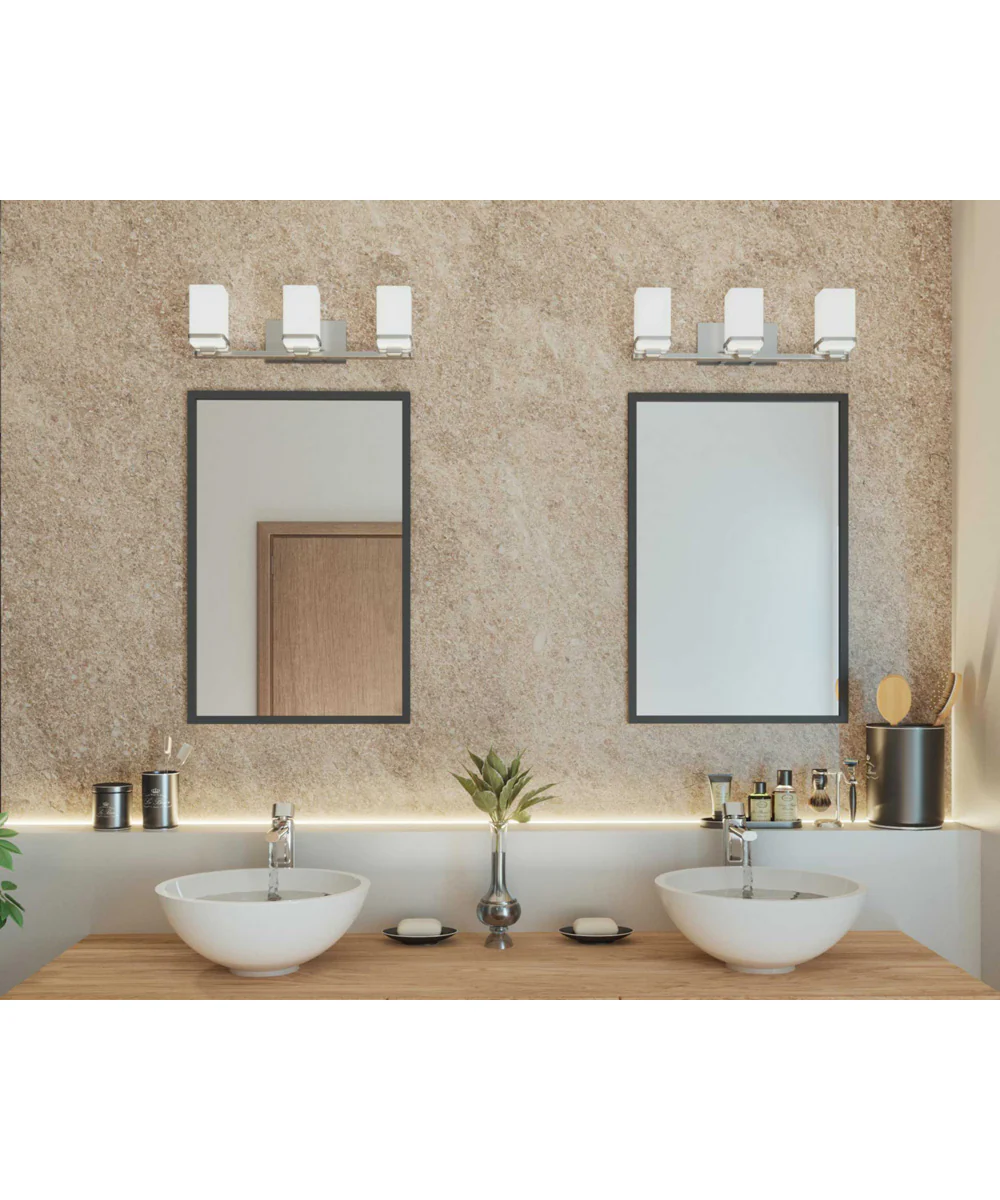Metric 3-Light Bath & Vanity Brushed Nickel - Image 2