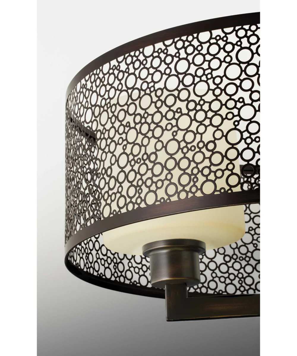 Mingle 1-Light Natural Parchment Glass Global Mini-Pendant Light Antique Bronze - Image 6
