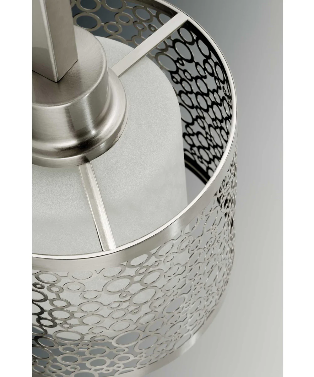 Mingle 4-Light Etched Parchment Glass Global Pendant Light Brushed Nickel - Image 5