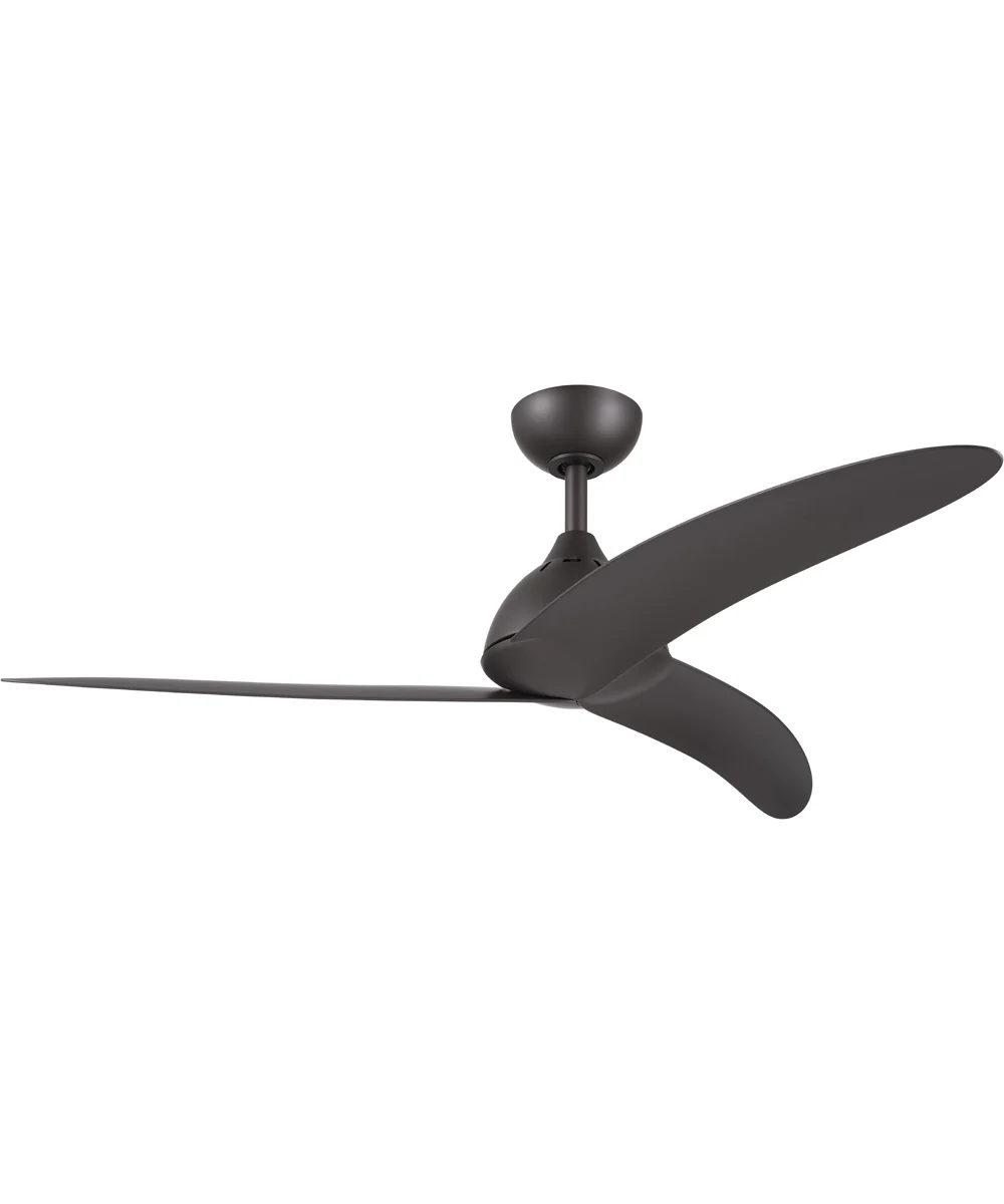 Nirra 52-in. 3-Blade Modern Ceiling Fan Satin Natural Bronze