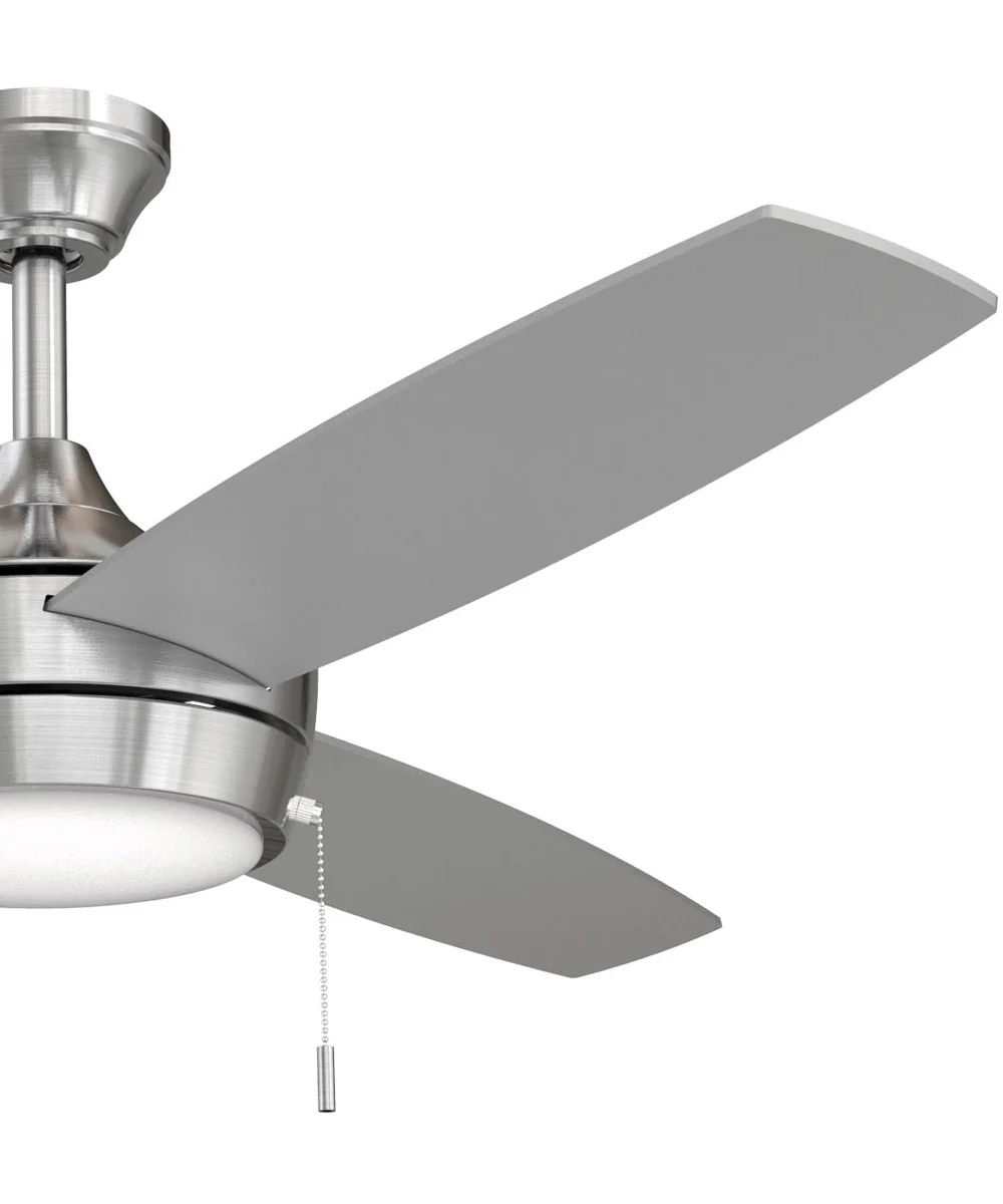 Nolyn 52 in. 3-Blade Modern LED Ceiling Fan Brushed Nickel - Image 5