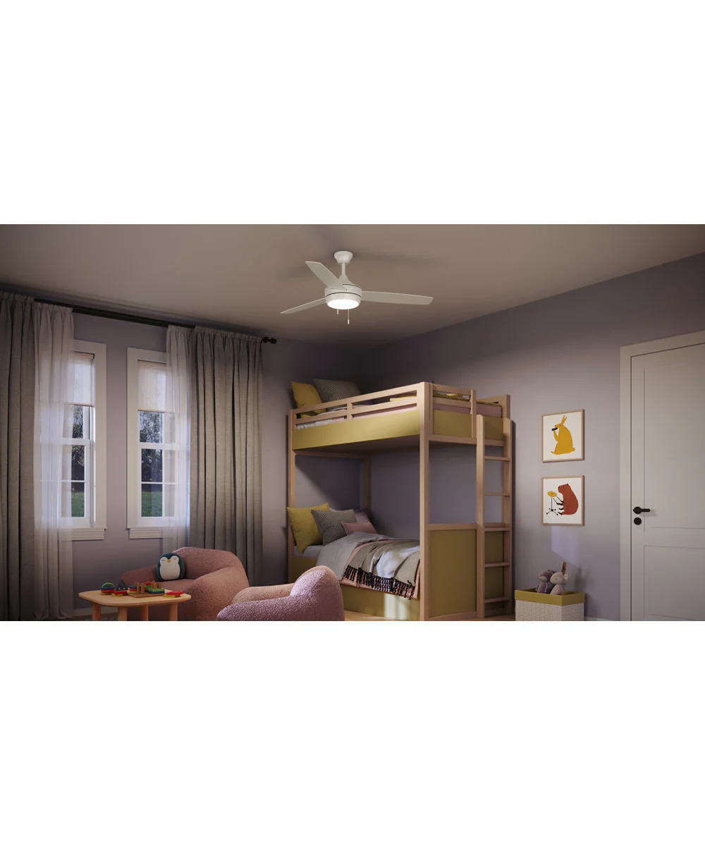 Nolyn 52 in. 3-Blade Modern LED Ceiling Fan Matte White - Image 8