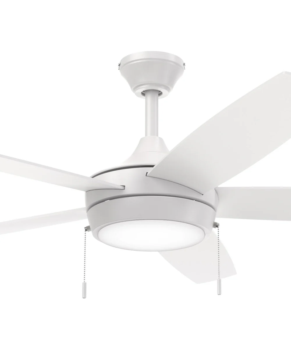 Nolyn V 52 in. 5-Blade Modern LED Ceiling Fan Matte White - Image 6