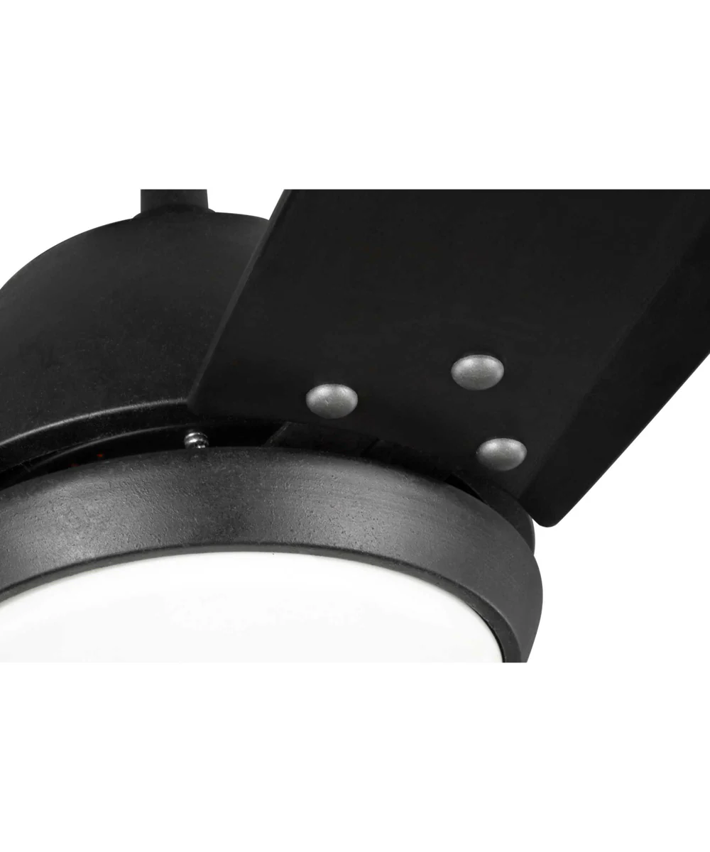 Oriole 60" 3-Blade Ceiling Fan with LED Light Black - Image 3