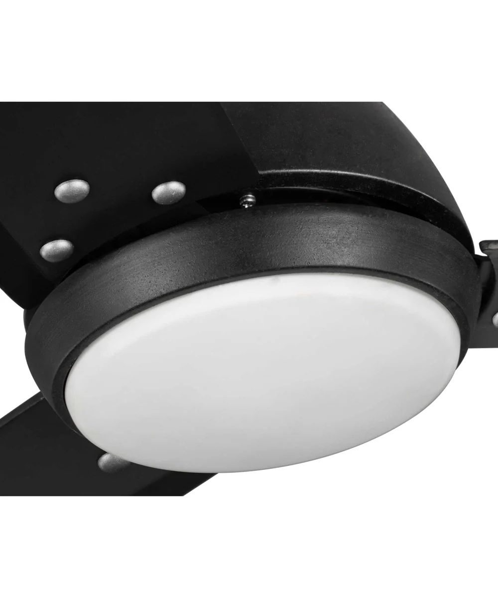 Oriole 60" 3-Blade Ceiling Fan with LED Light Black - Image 7