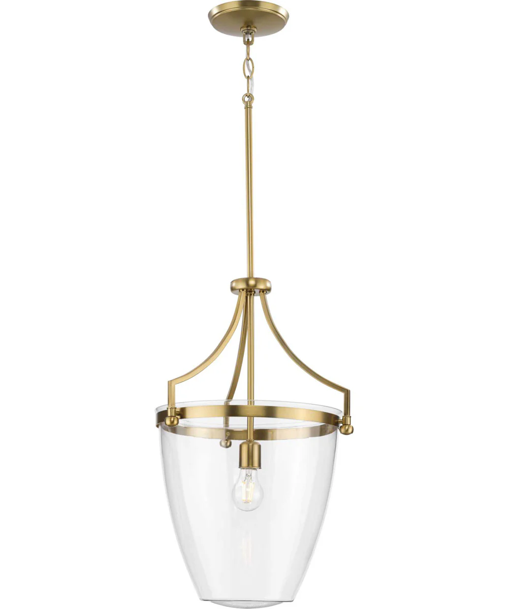 Parkhurst 1-Light New Traditional Clear Glass Pendant Light Brushed Bronze - Image 2