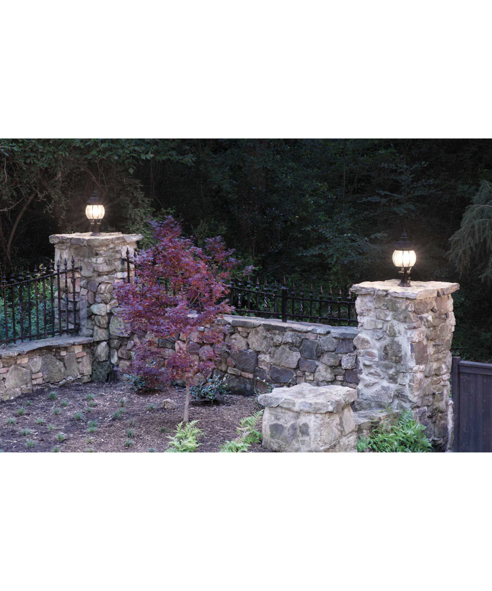 Pedestal Mount for Outdoor Lanterns Textured Black - Image 5