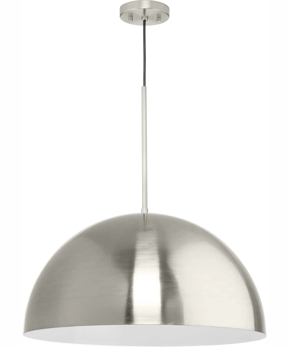 Perimeter 1-Light Mid-Century Modern Pendant with metal Shade Brushed Nickel - Image 5