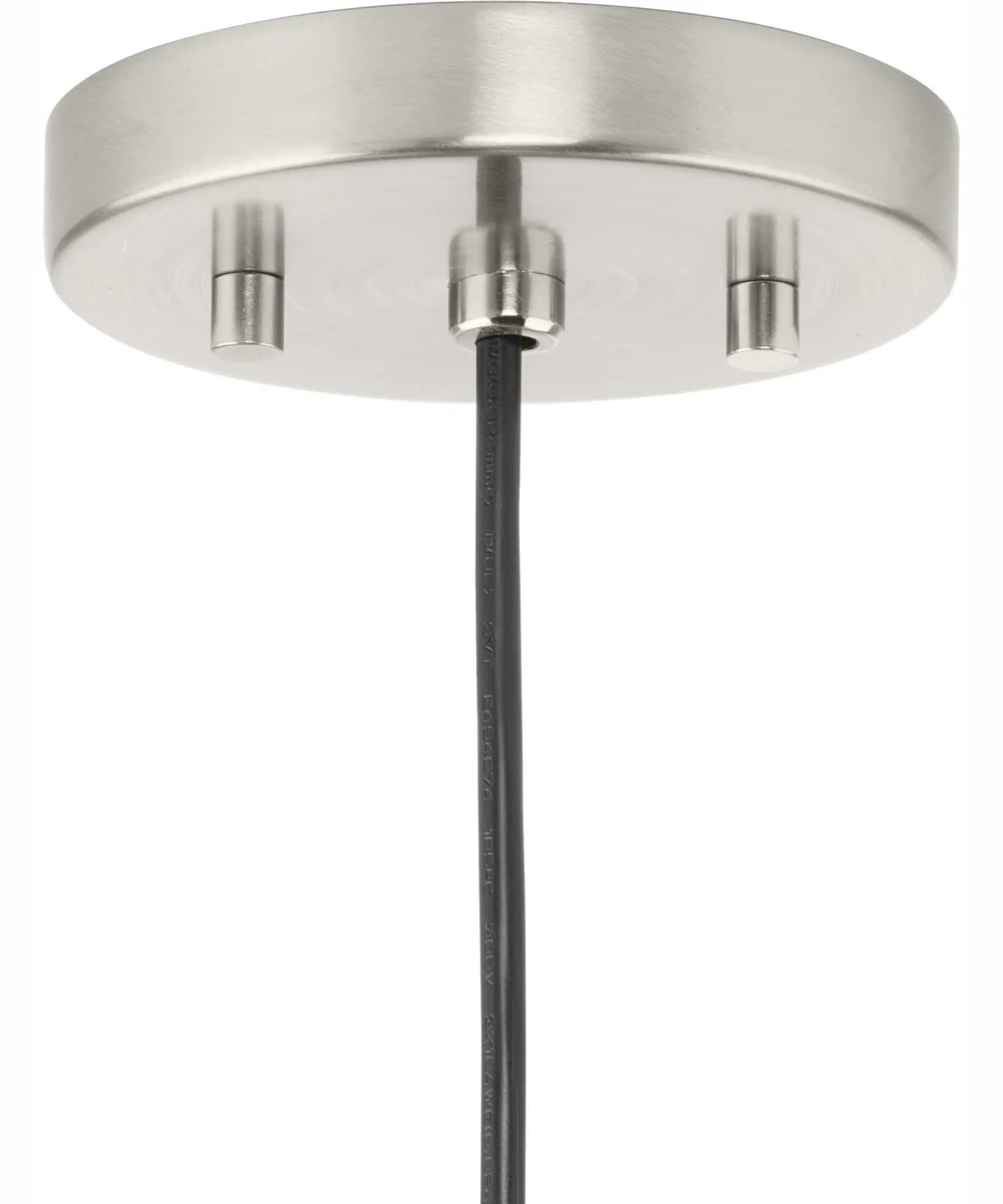 Perimeter 1-Light Mid-Century Modern Pendant with metal Shade Brushed Nickel - Image 7