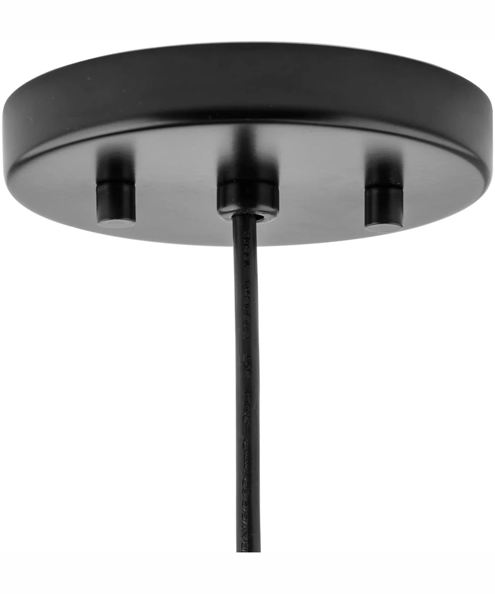 Perimeter 1-Light Mid-Century Modern Pendant with metal Shade Matte Black - Image 3