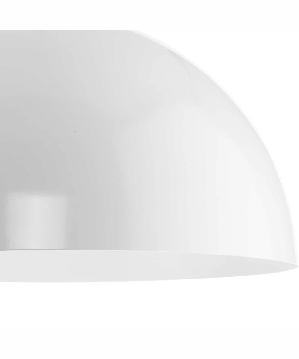 Perimeter 1-Light Mid-Century Modern Pendant with metal Shade White - Image 11