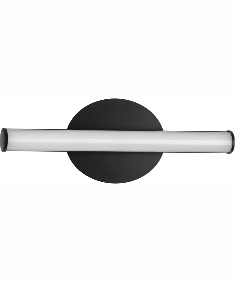 Phase 3 16 in. Small Modern 3CCT Integrated LED Linear Vanity Light Matte Black