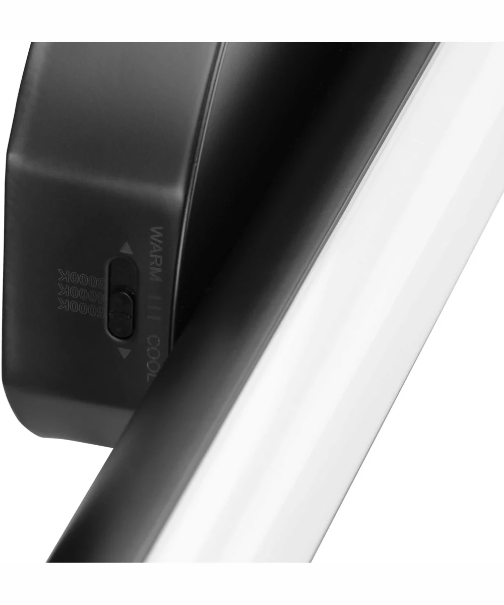Phase 3 16 in. Small Modern 3CCT Integrated LED Linear Vanity Light Matte Black - Image 9
