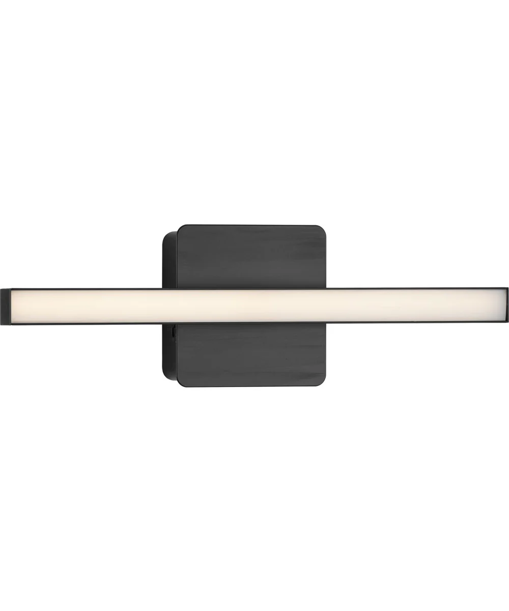 Phase 4 16 in. Small Modern Integrated 3CCT Integrated LED Linear Vanity Light Matte Black