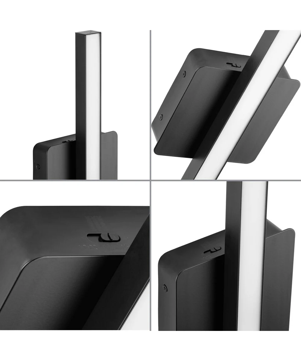 Phase 4 16 in. Small Modern Integrated 3CCT Integrated LED Linear Vanity Light Matte Black - Image 9
