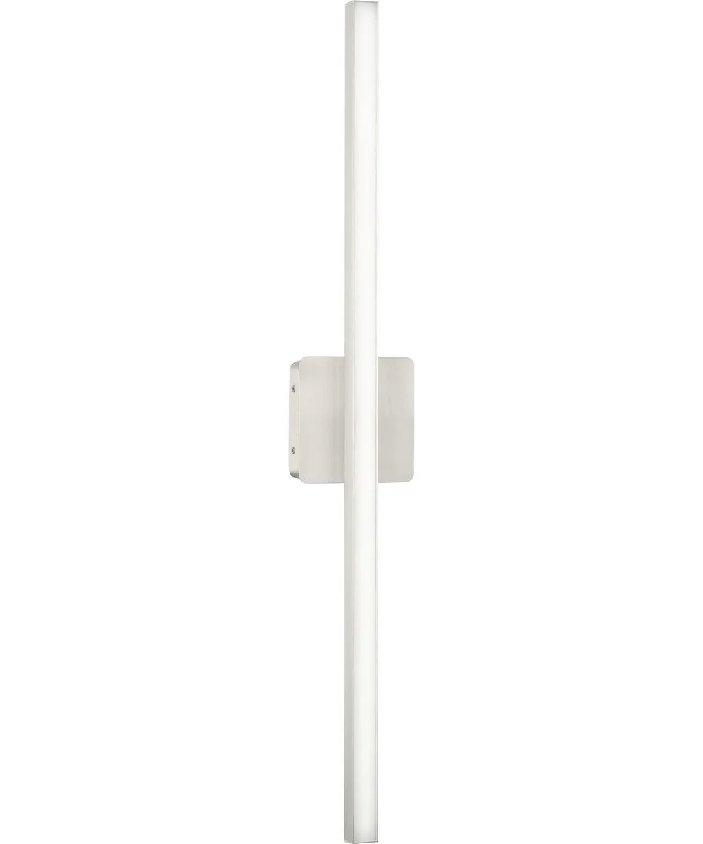 Phase 4 32 in. Large Modern Integrated 3CCT Integrated LED Linear Vanity Light Brushed Nickel - Image 2