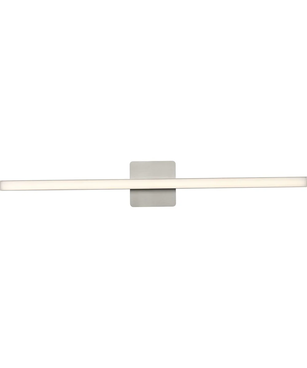 Phase 4 32 in. Large Modern Integrated 3CCT Integrated LED Linear Vanity Light Brushed Nickel - Image 3