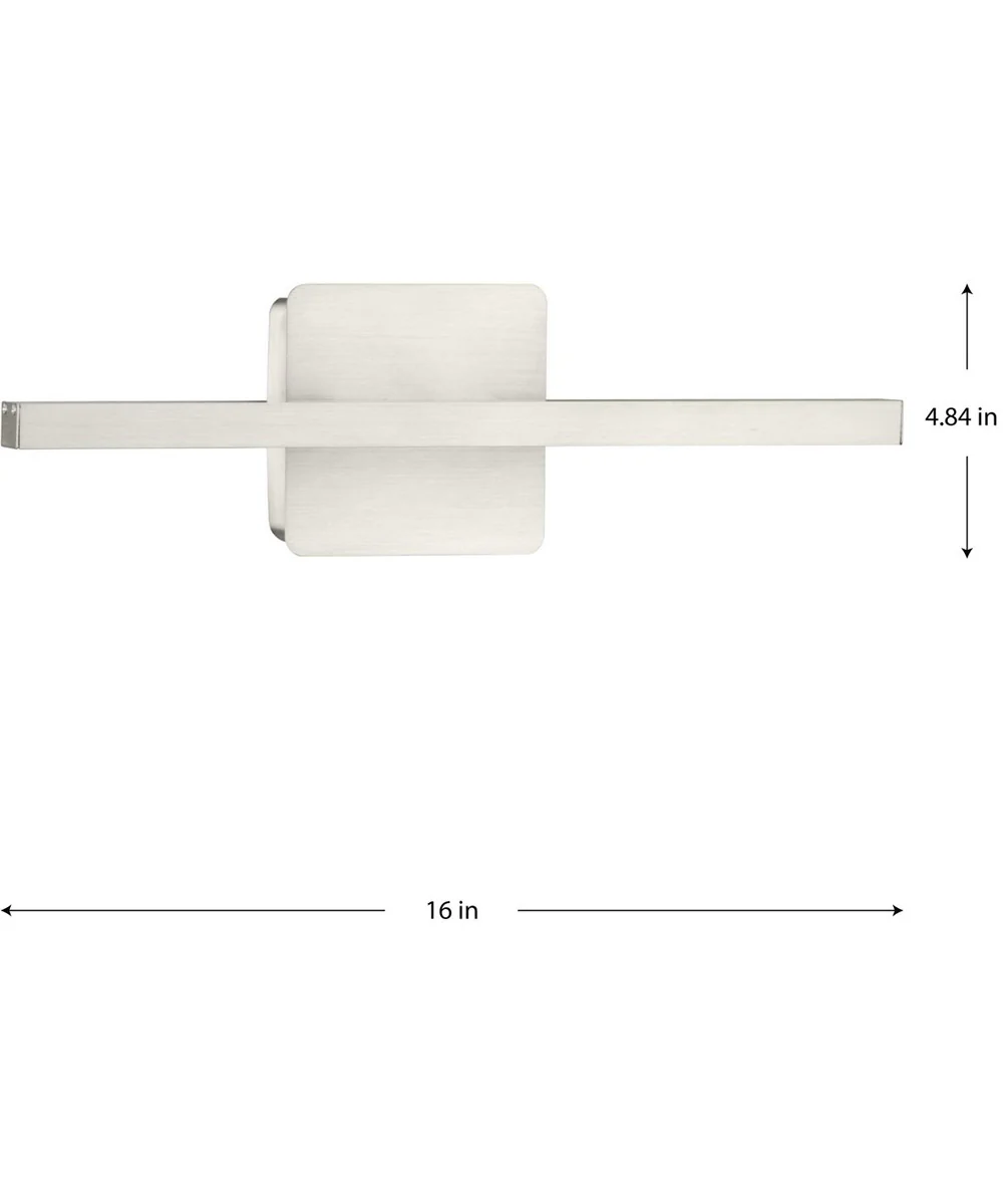 Phase 5 16 in. Slim Modern 3CCT Integrated LED Linear Vanity Light Brushed Nickel - Image 4