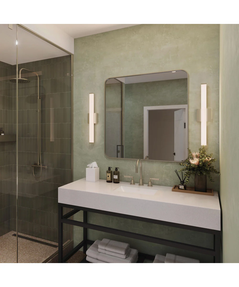 Phase 6.1 24 in. 5CCT Integrated LED Linear Vanity Light Brushed Nickel - Image 3