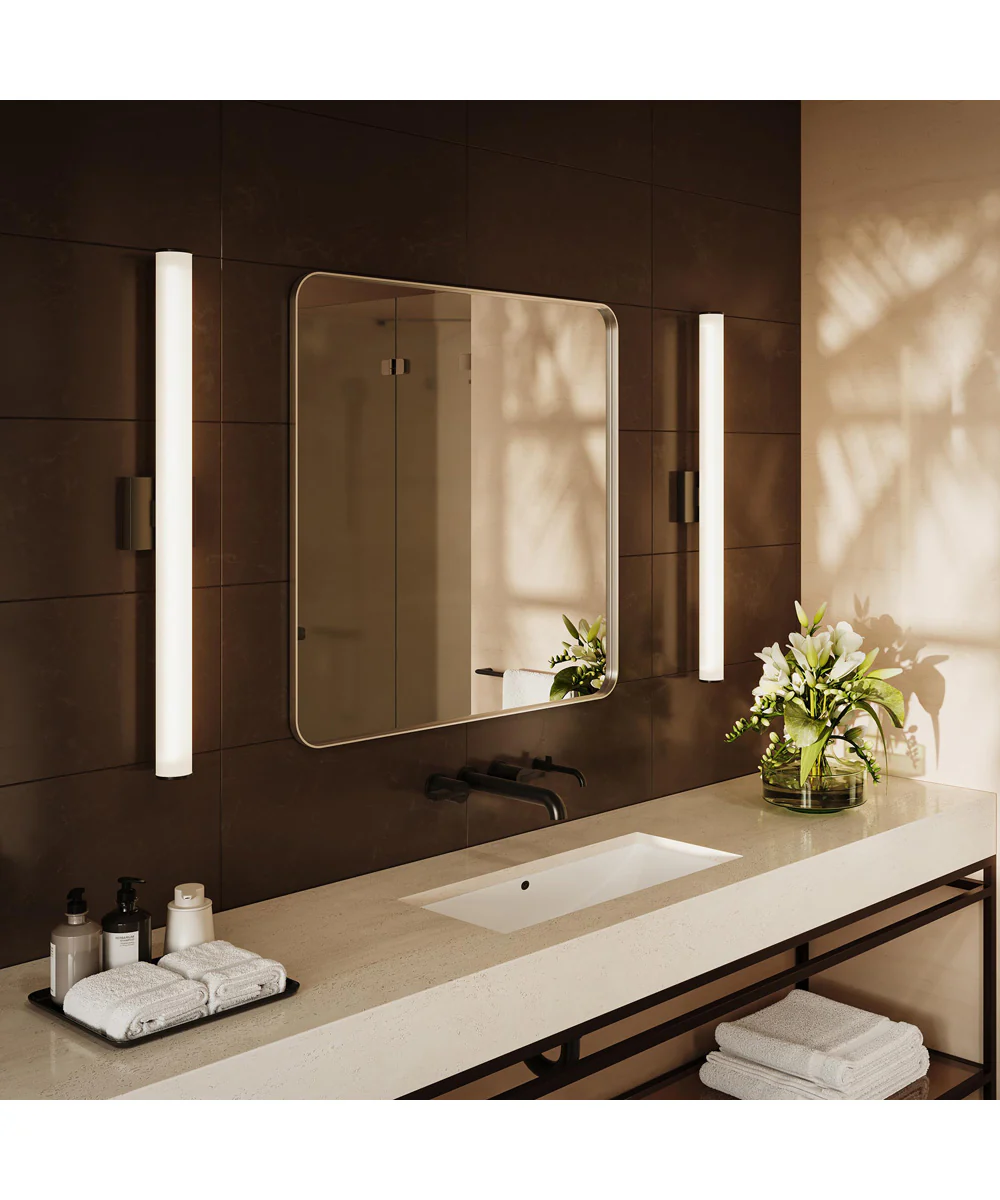 Phase 6.2 36 in. 5CCT Integrated LED Linear Vanity Light Black - Image 2