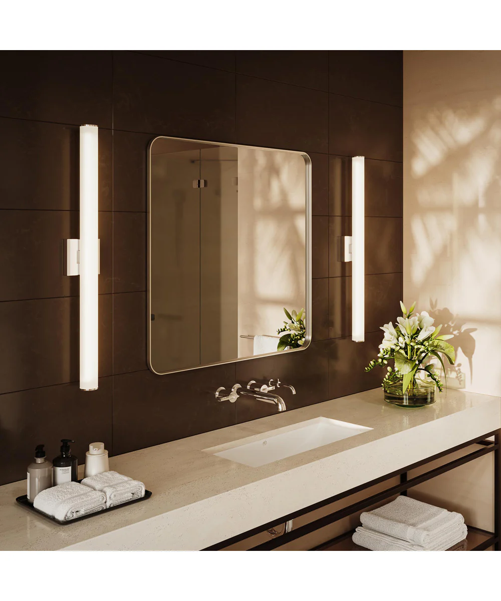 Phase 6.2 36 in. 5CCT Integrated LED Linear Vanity Light Polished Chrome - Image 2