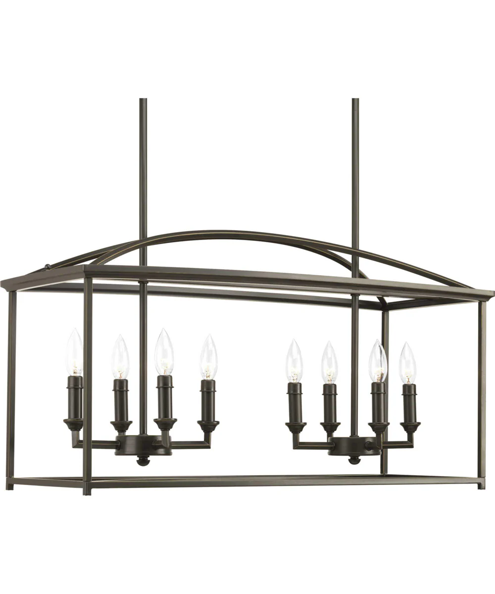 Piedmont 8-Light Farmhouse Chandelier Light Antique Bronze - Image 2