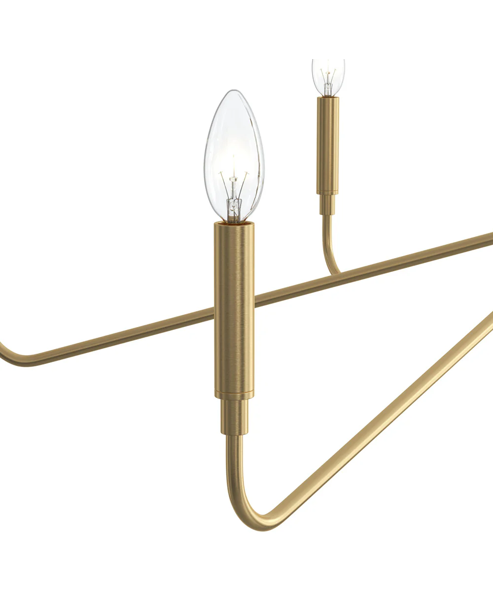 Pilar 6-Light Chandelier Brushed Gold - Image 6