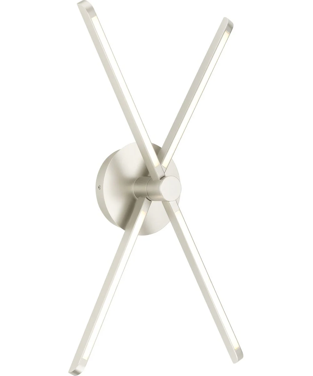 Pivot LED 4-Light Semi-Flush or Wall Mount Fixture Burnished Nickel - Image 5