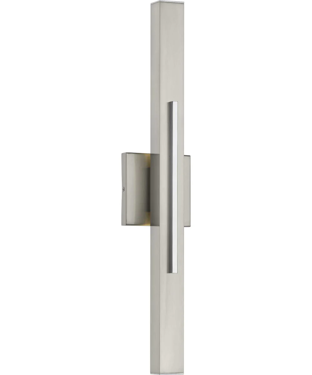 Planck LED 2-Light LED Wall Sconce, Finish Brushed Nickel - Image 3