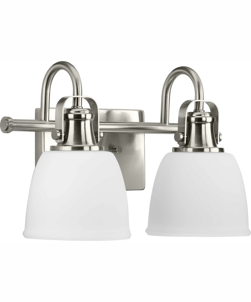 Preston 2-Light Coastal Bath Vanity Light Brushed Nickel - Image 11
