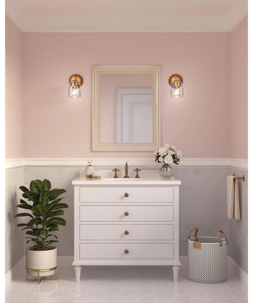 Quillan 1-Light Transitional Bath & Vanity Light Gold Ombre - Image 2
