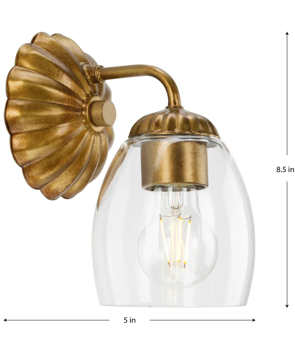 Quillan 1-Light Transitional Bath & Vanity Light Gold Ombre - Image 4