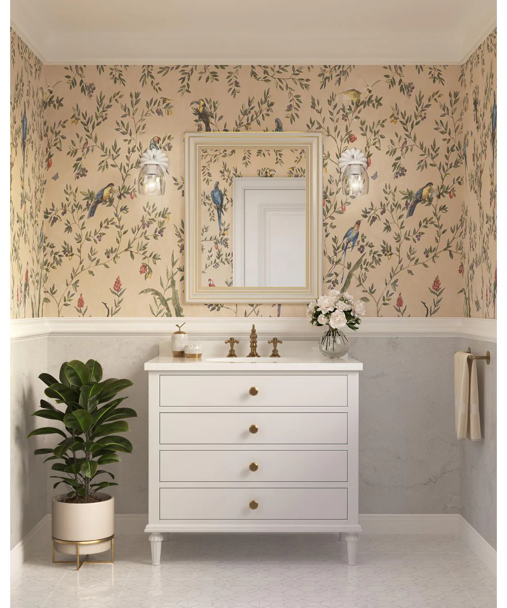 Quillan 1-Light Transitional Bath & Vanity Light White Plaster - Image 2