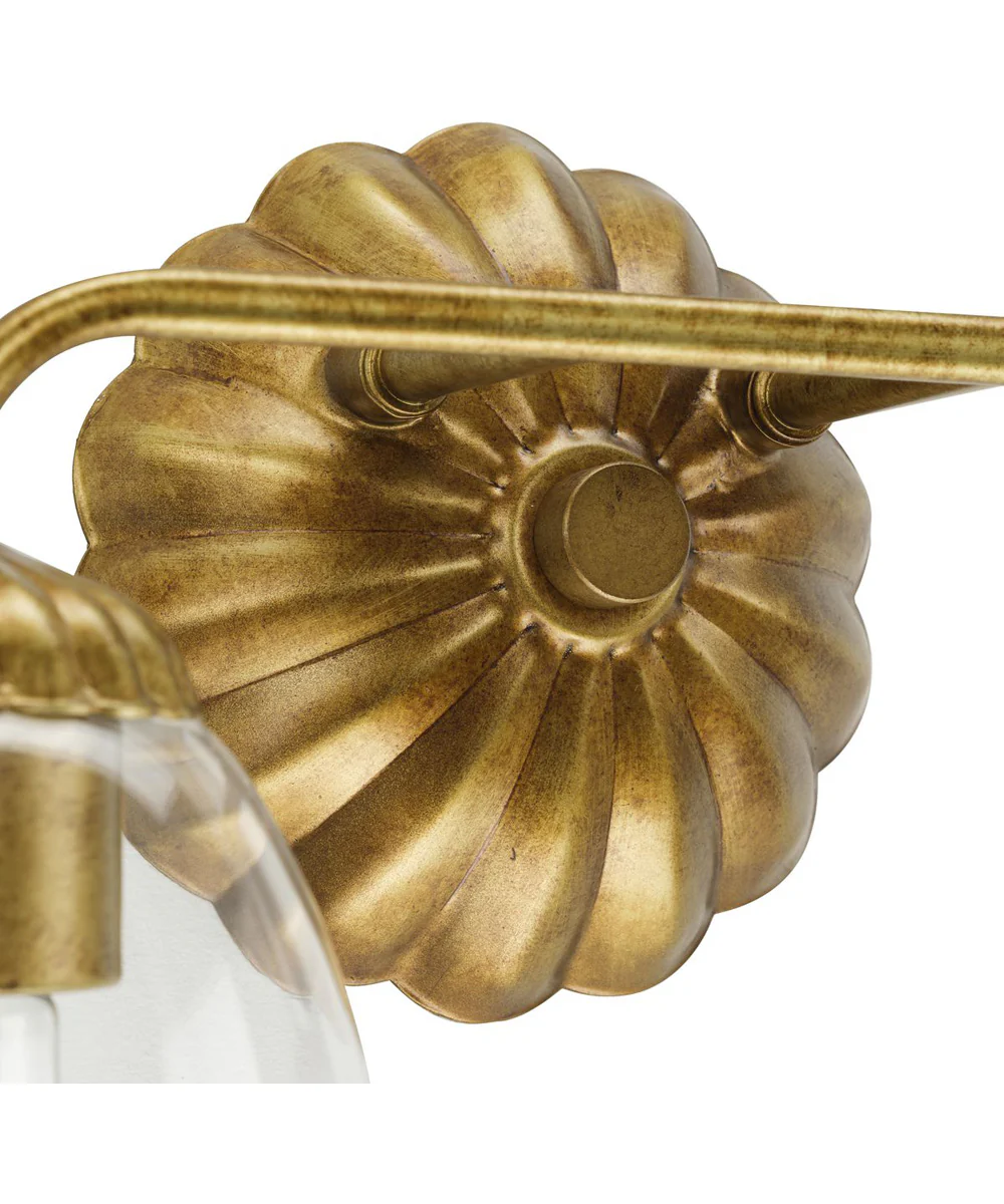 Quillan 2-Light Transitional Bath & Vanity Light Gold Ombre - Image 9
