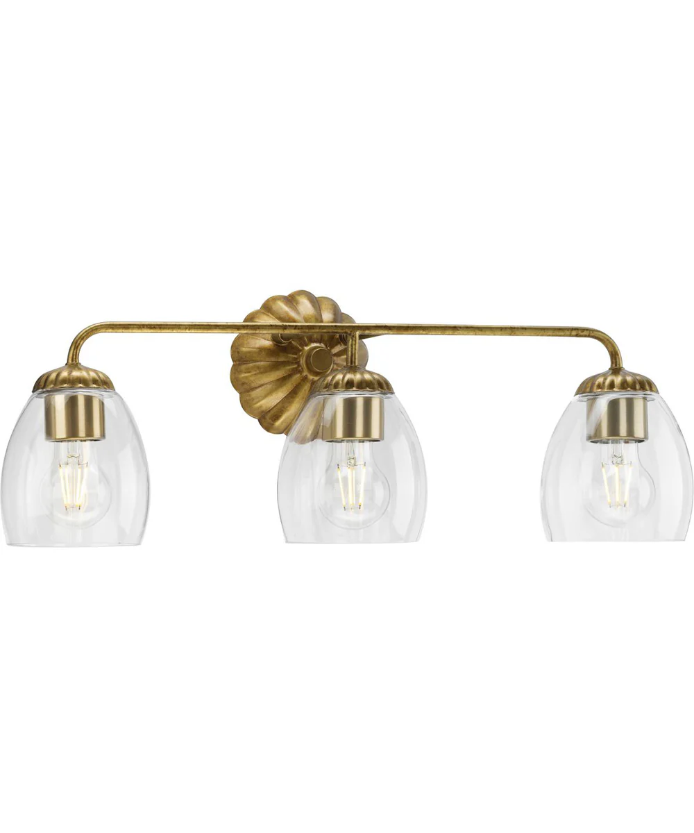 Quillan 3-Light Transitional Bath & Vanity Light Gold Ombre - Image 5